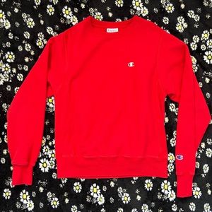 red champion crewneck